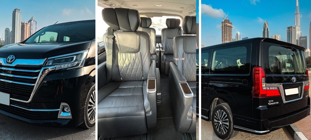 Hire Toyota Granvia in Dubai 