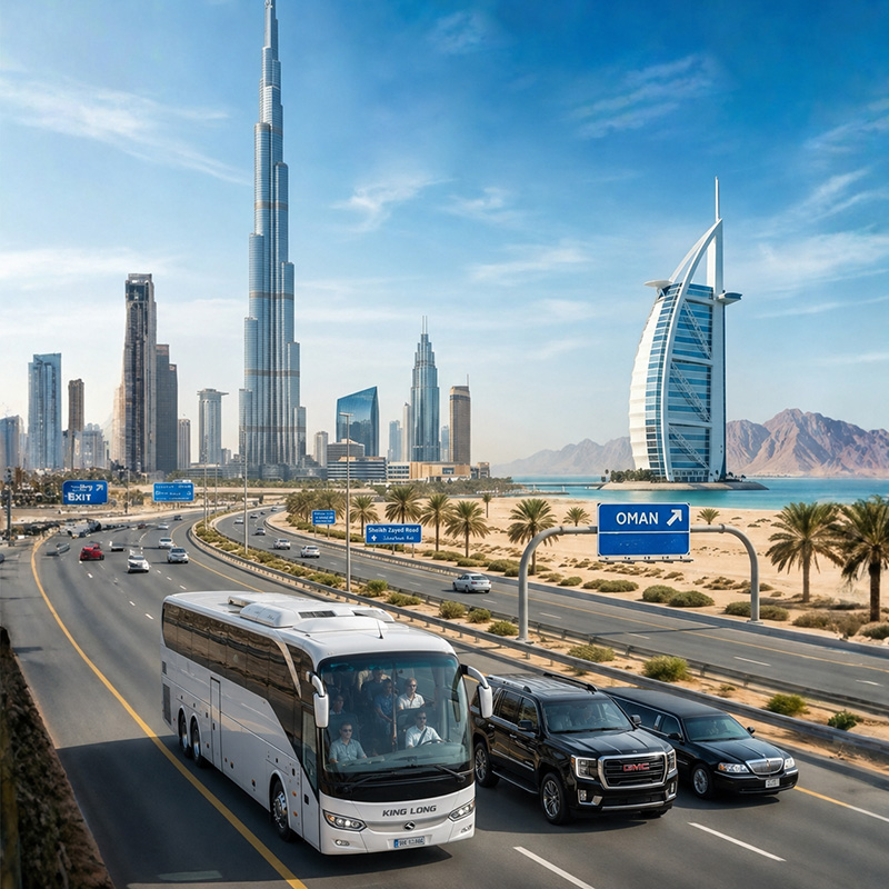 Dubai to Oman Car with Driver