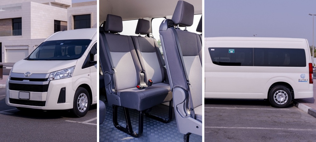 12 seater Hiace Van for Rent in Dubai